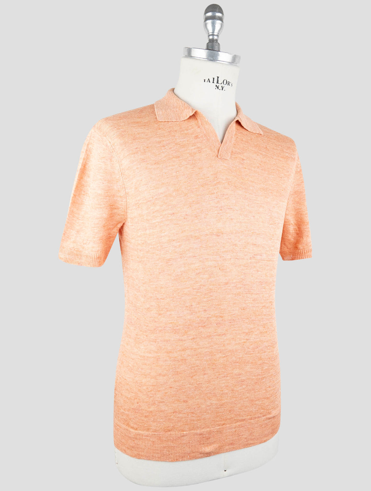 Gran Sasso Orange Linen Polo 2