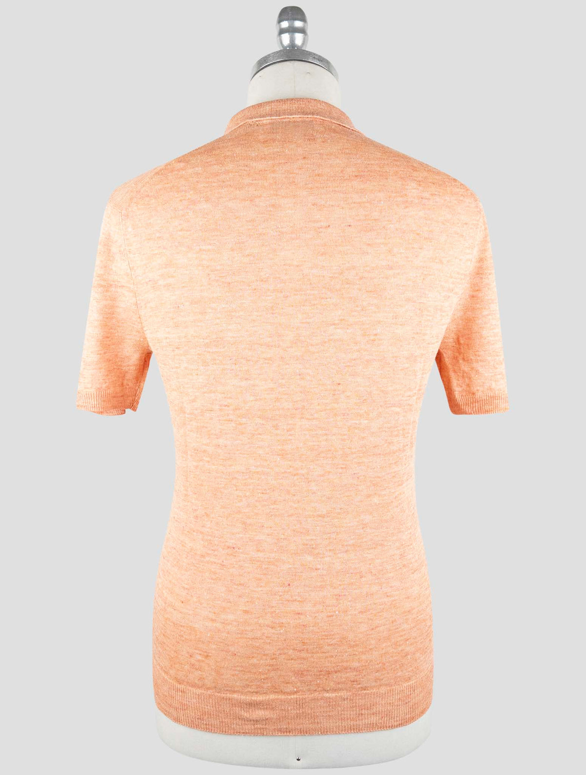 Gran Sasso Orange Linen Polo 3