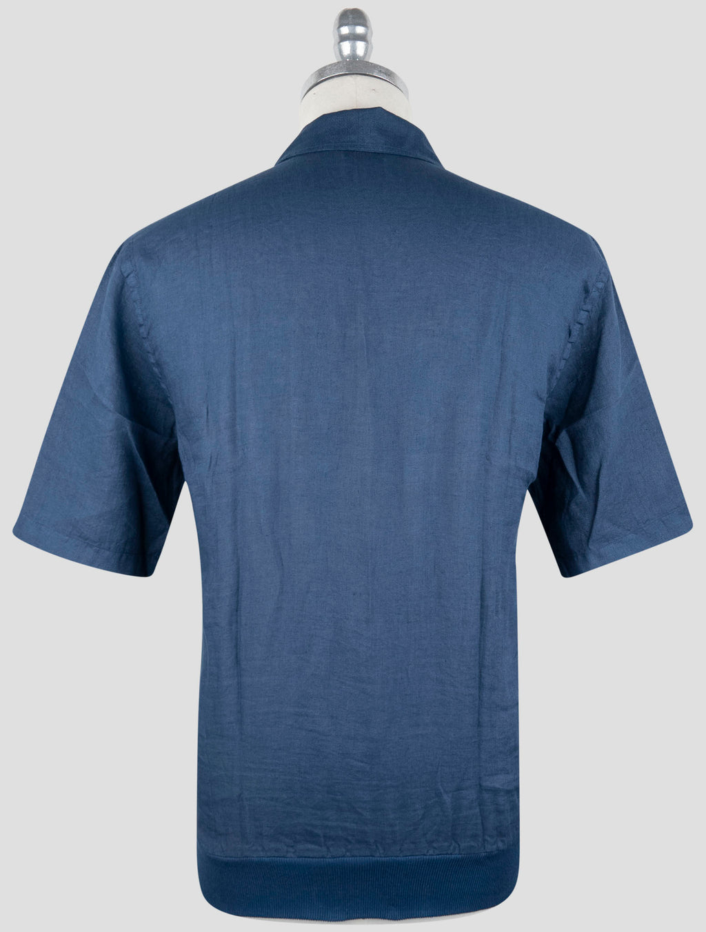 Gran Sasso Blue Linen Polo 3