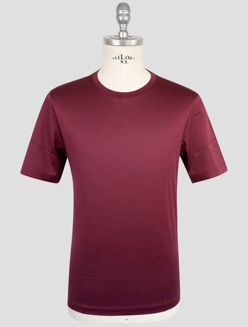 Gran Sasso Burgundy Cotton T-Shirt 1