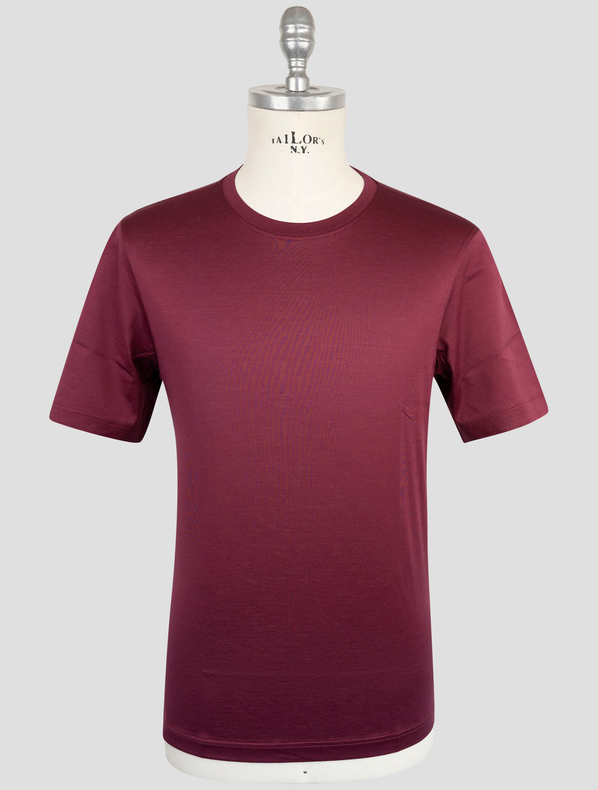 Gran Sasso Burgundy Cotton T-Shirt 1