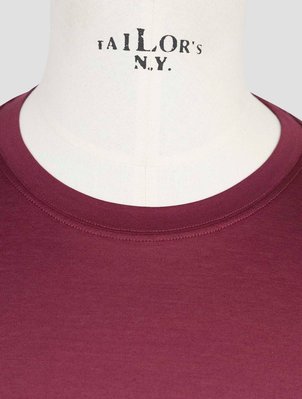 Gran Sasso Burgundy Cotton T-Shirt 4
