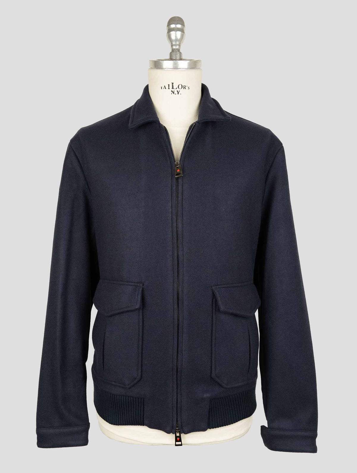 Kired Blue Pl Acetate Wool Coat 1