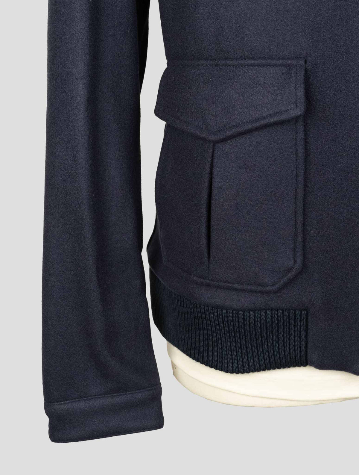 Kired Blue Pl Acetate Wool Coat 5