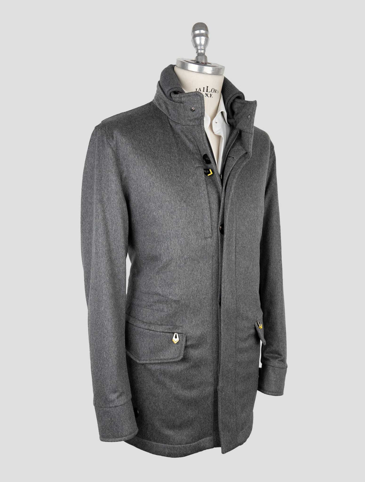 Sartorio Napoli Gray Cashmere Coat 2