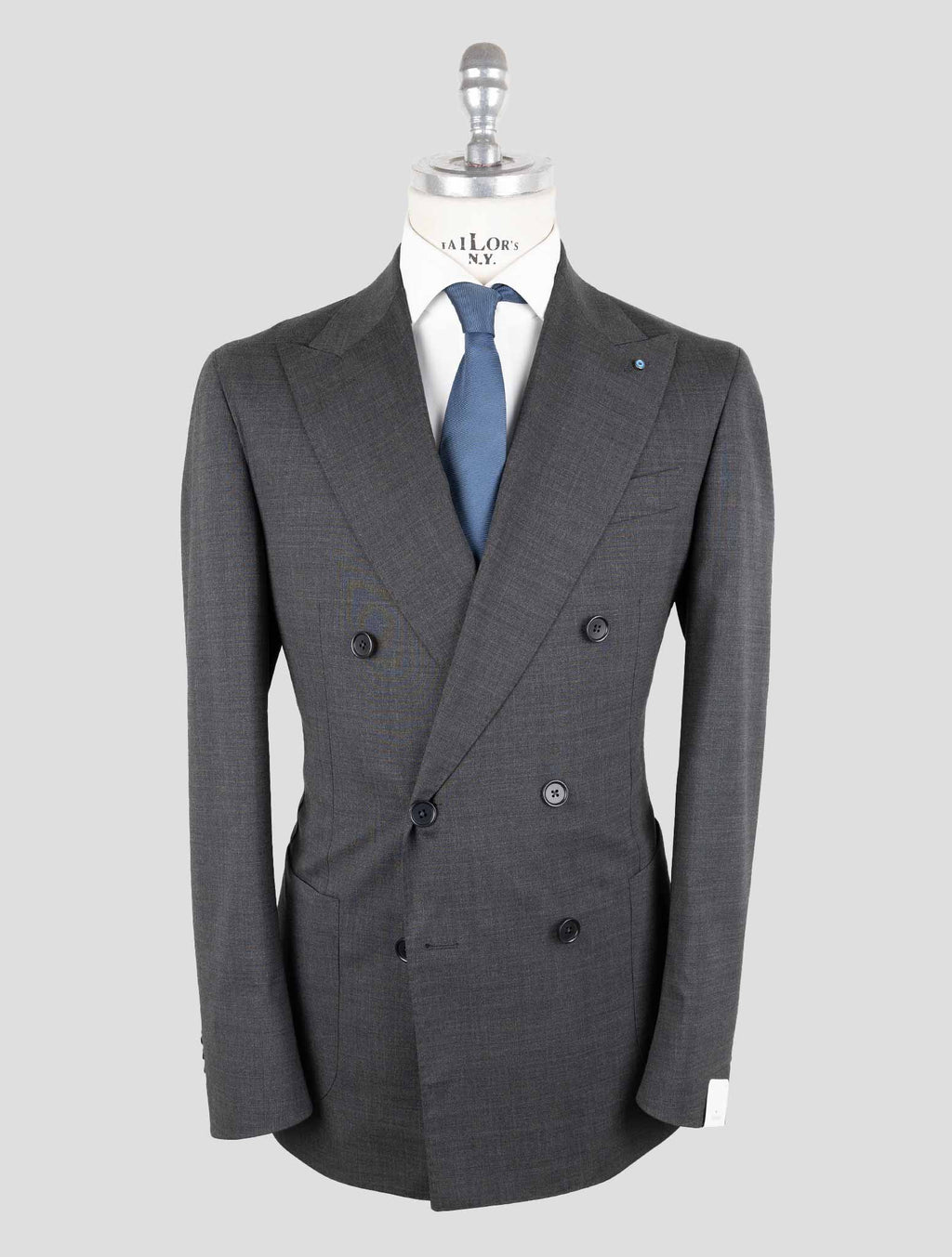 Giampaolo Gray Wool Pl Ea Suit 1