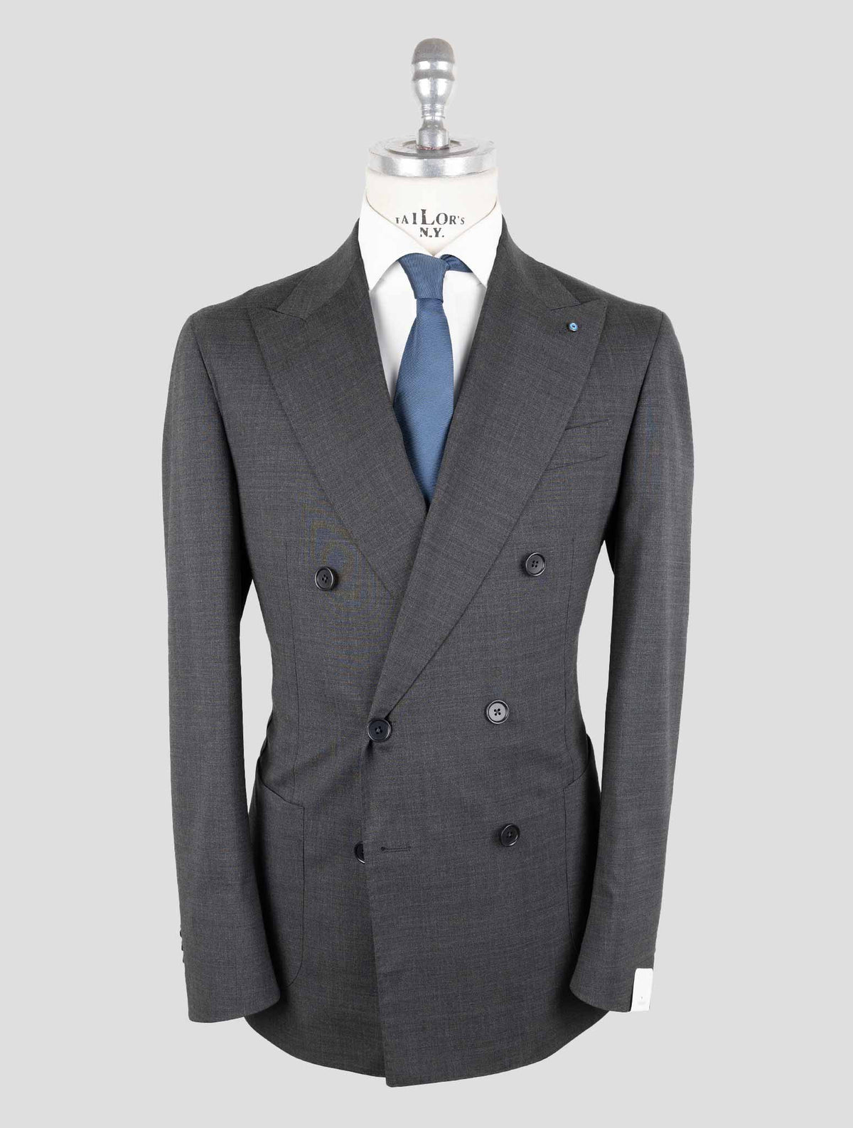 Giampaolo Gray Wool Pl Ea Suit 1