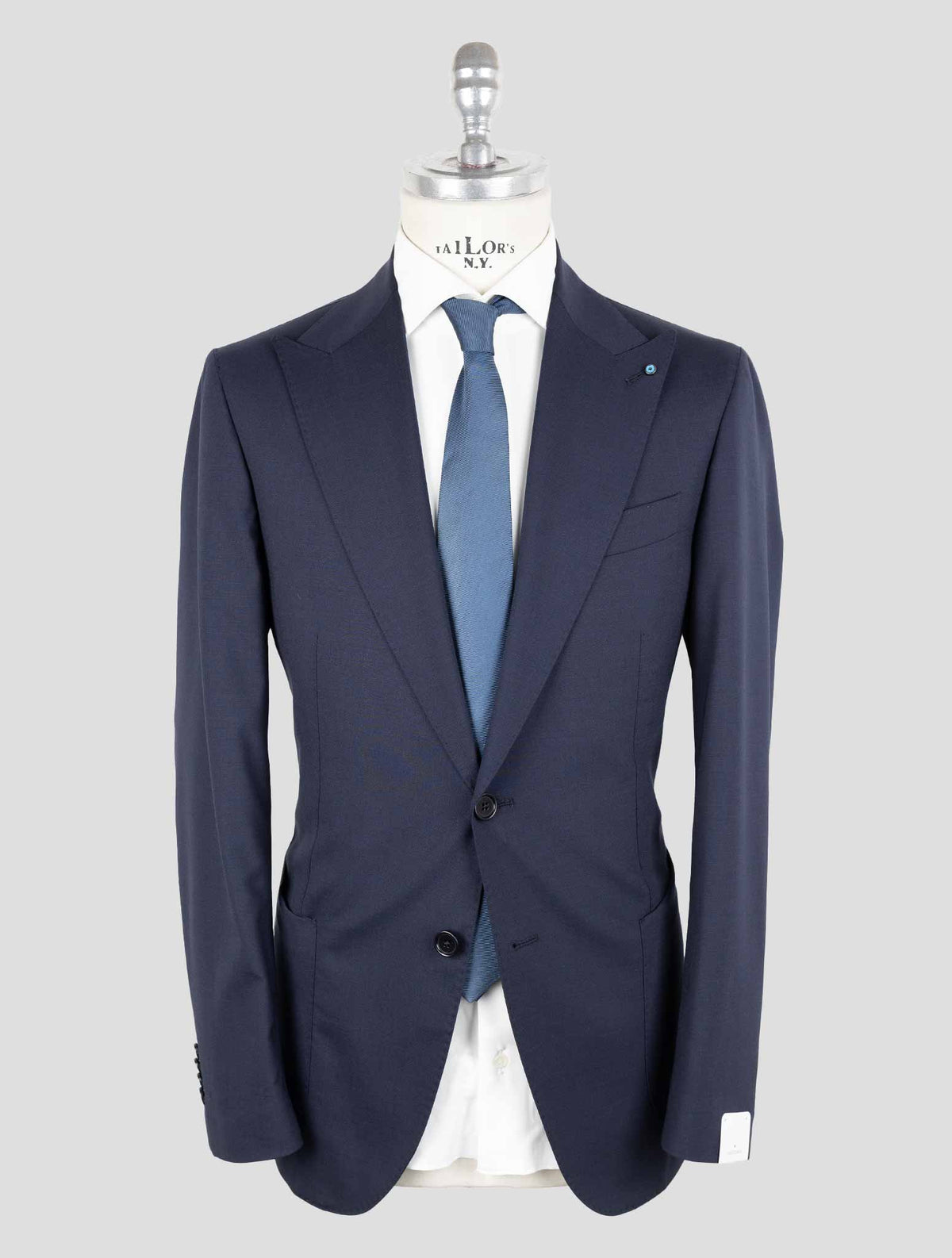 Giampaolo Blue Wool Pl Ea Suit 1