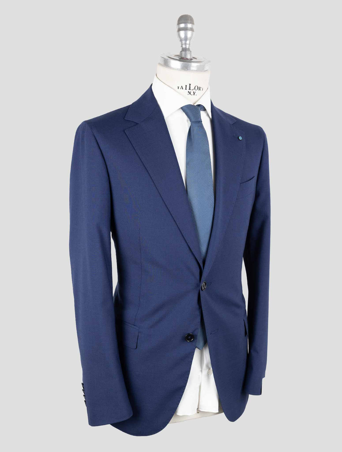 Giampaolo Blue Wool Pl Ea Suit 2