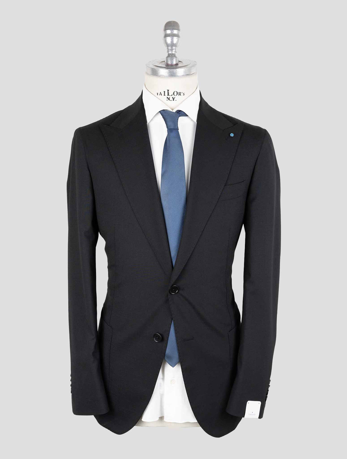 Giampaolo Black Wool Pl Ea Suit 1