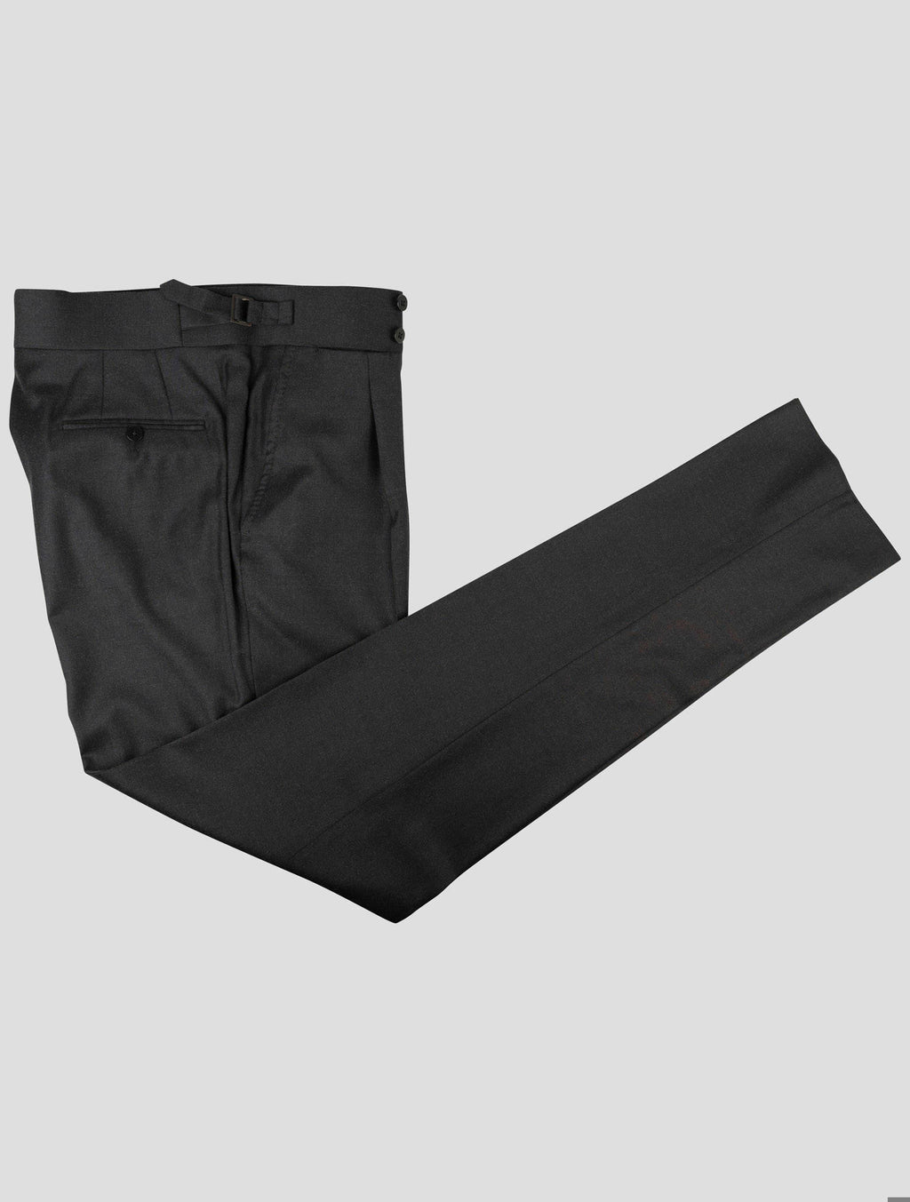 Isaia Dark Gray Wool Pa Ea Pant 1