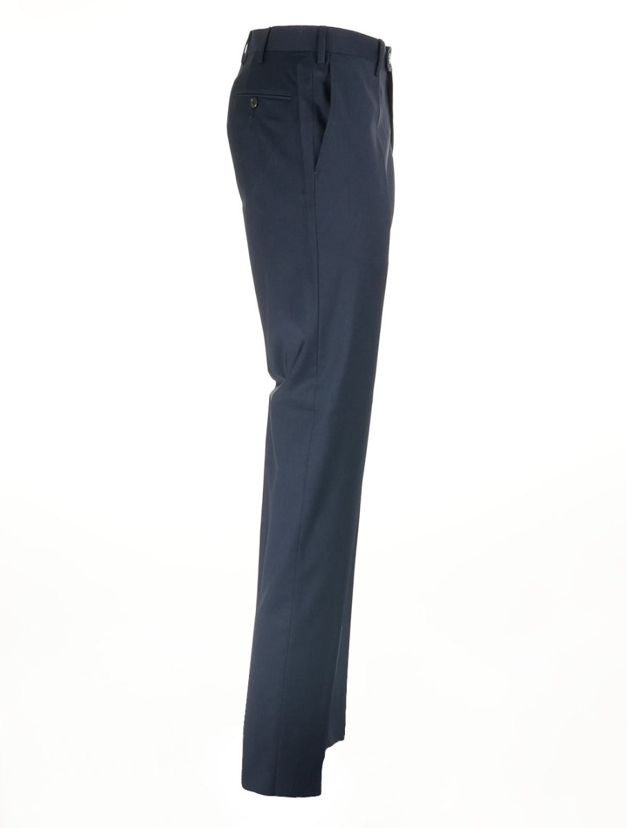 MARCO PESCAROLO Dark Blue Wool Dress Pants 2