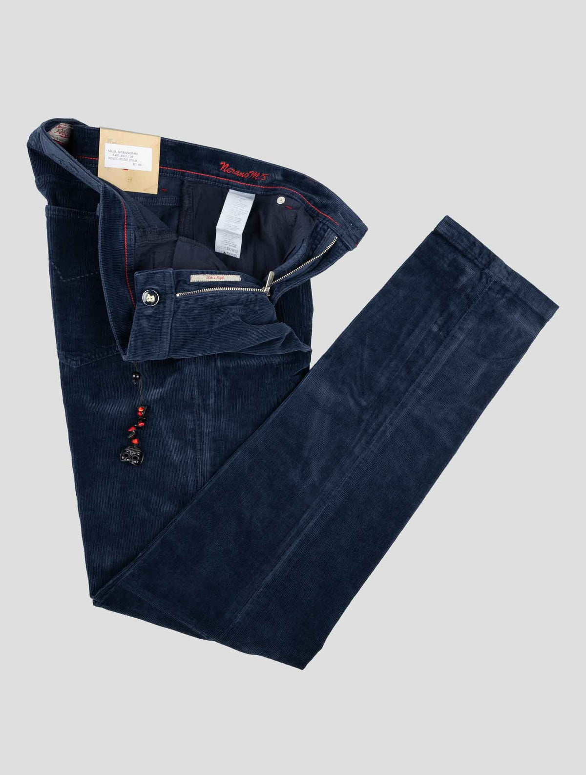 Marco Pescarolo Blue Cotton Cashmere Ea Velvet Pants 2