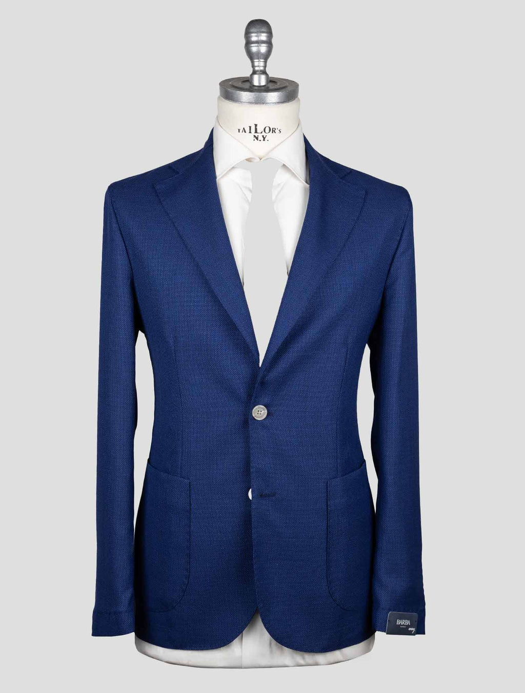 Barba Napoli Blue Virgin Wool Blazer 1