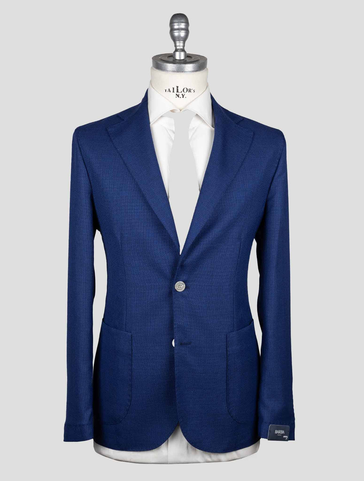 Barba Napoli Blue Virgin Wool Blazer 1
