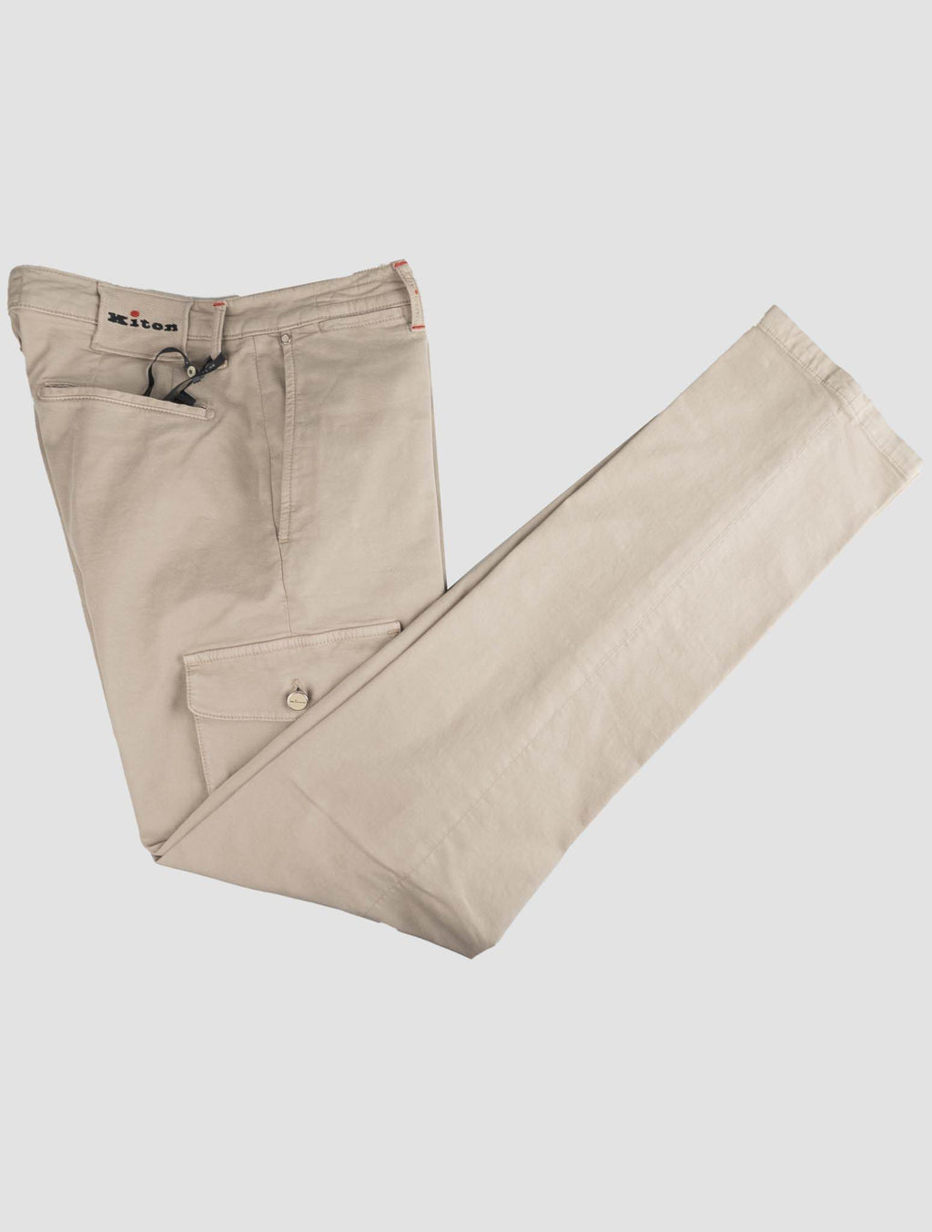 Kiton Beige Cotton Ea Cargo Pants 5