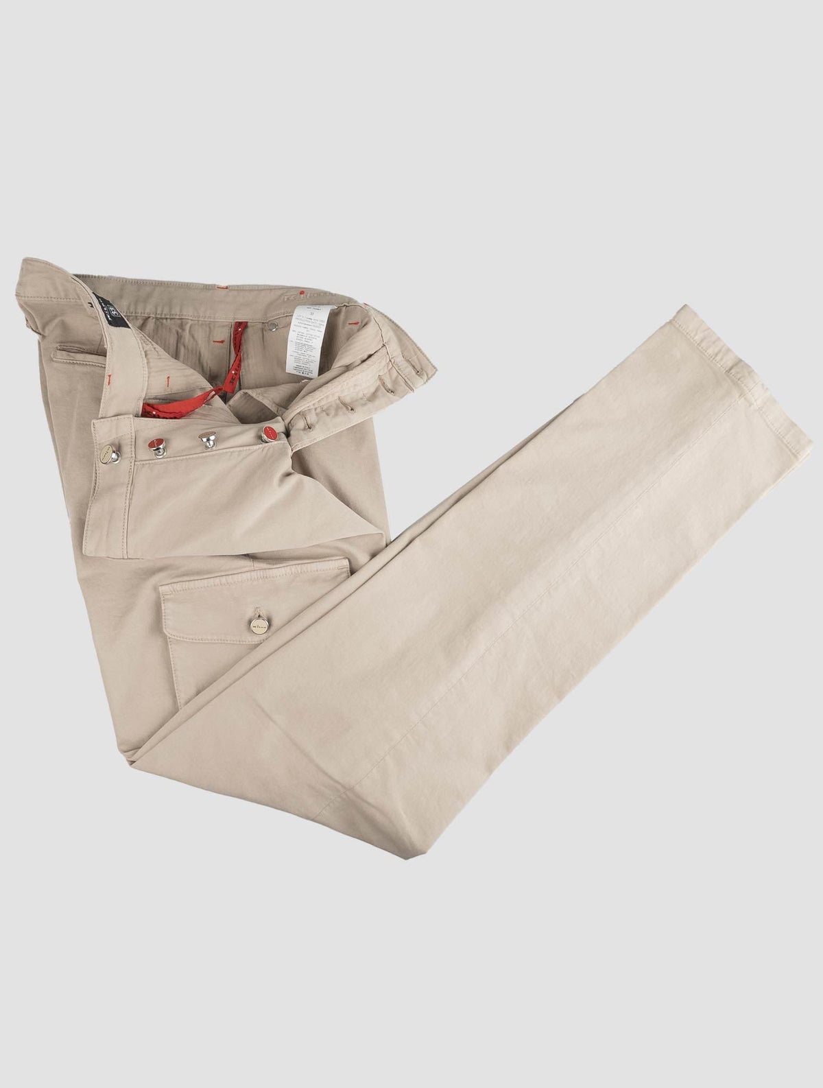 Kiton Beige Cotton Ea Cargo Pants 7