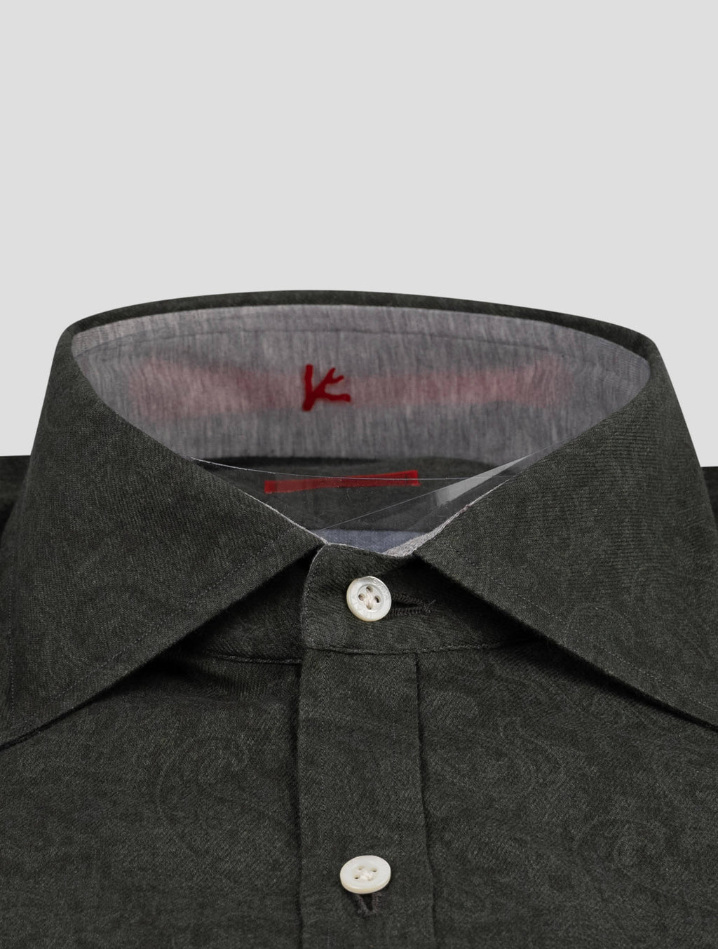 Isaia Green Cotton Shirt 2