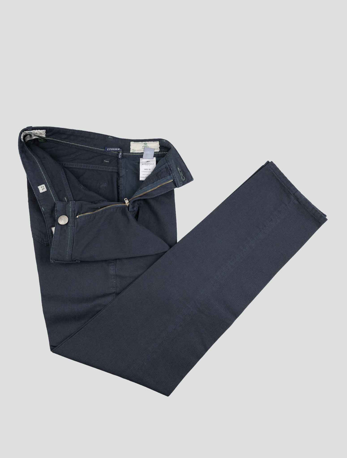 Luigi Borrelli Blue Cotton Ea Pants 2