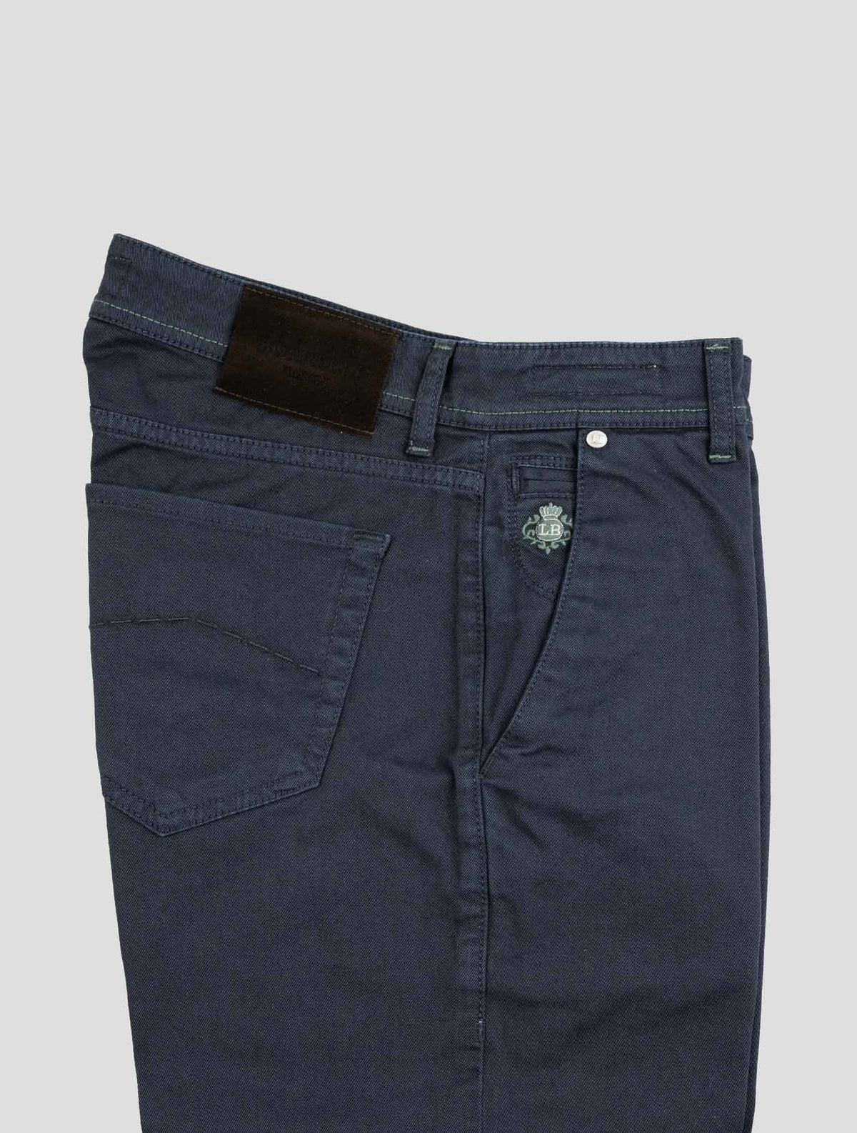 Luigi Borrelli Blue Cotton Ea Pants 3