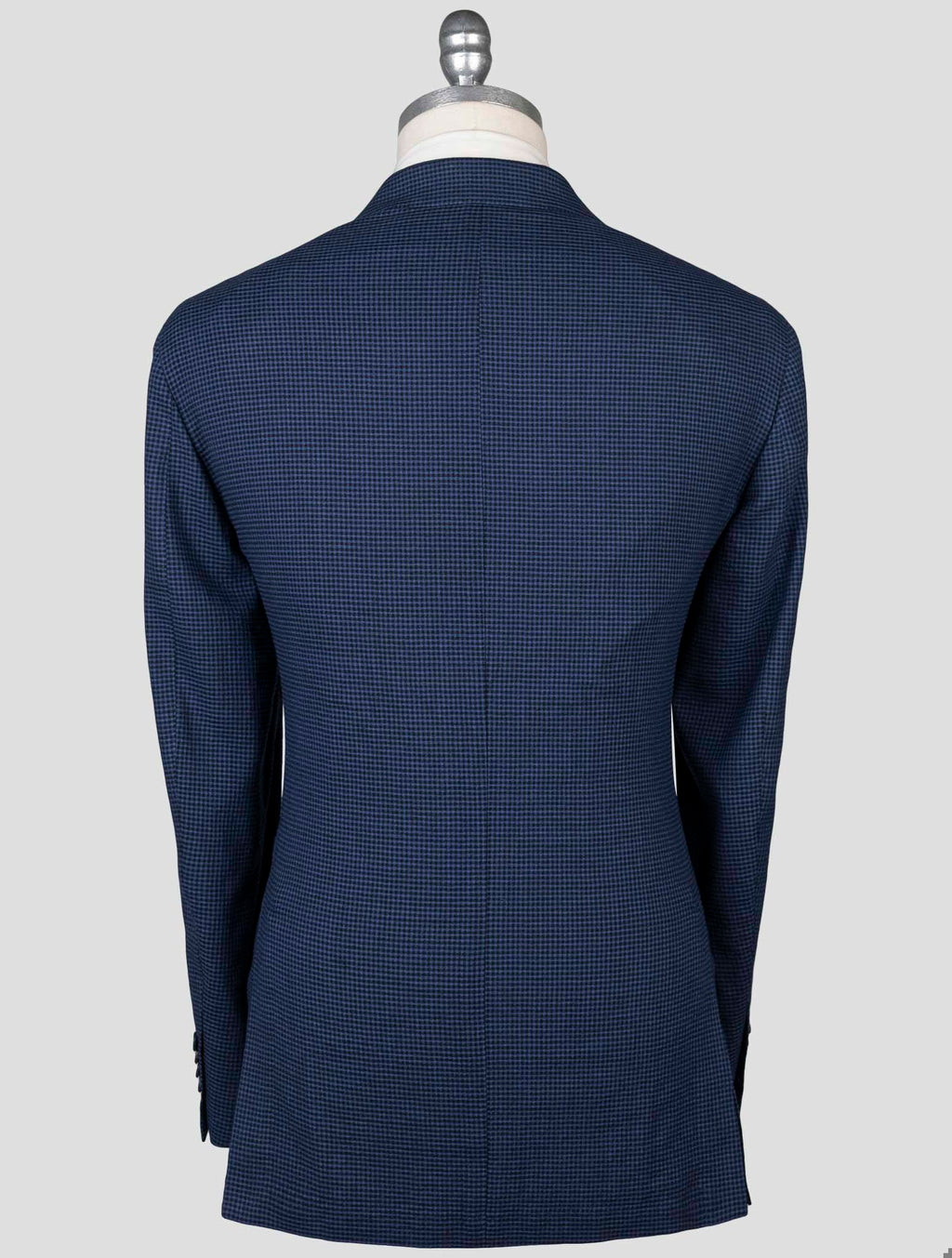 Isaia Blue Wool Linen Cotton Elastane Blazer 6