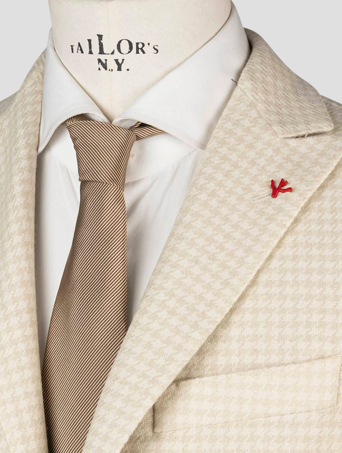 Isaia Beige Wool Pa Blazer 3