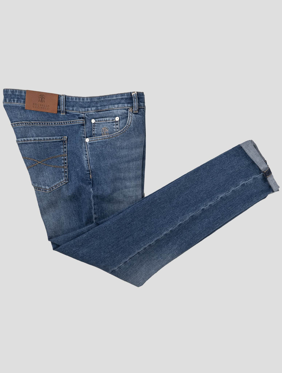 Brunello Cucinelli Blue Cotton Ea Jeans CJY1 1