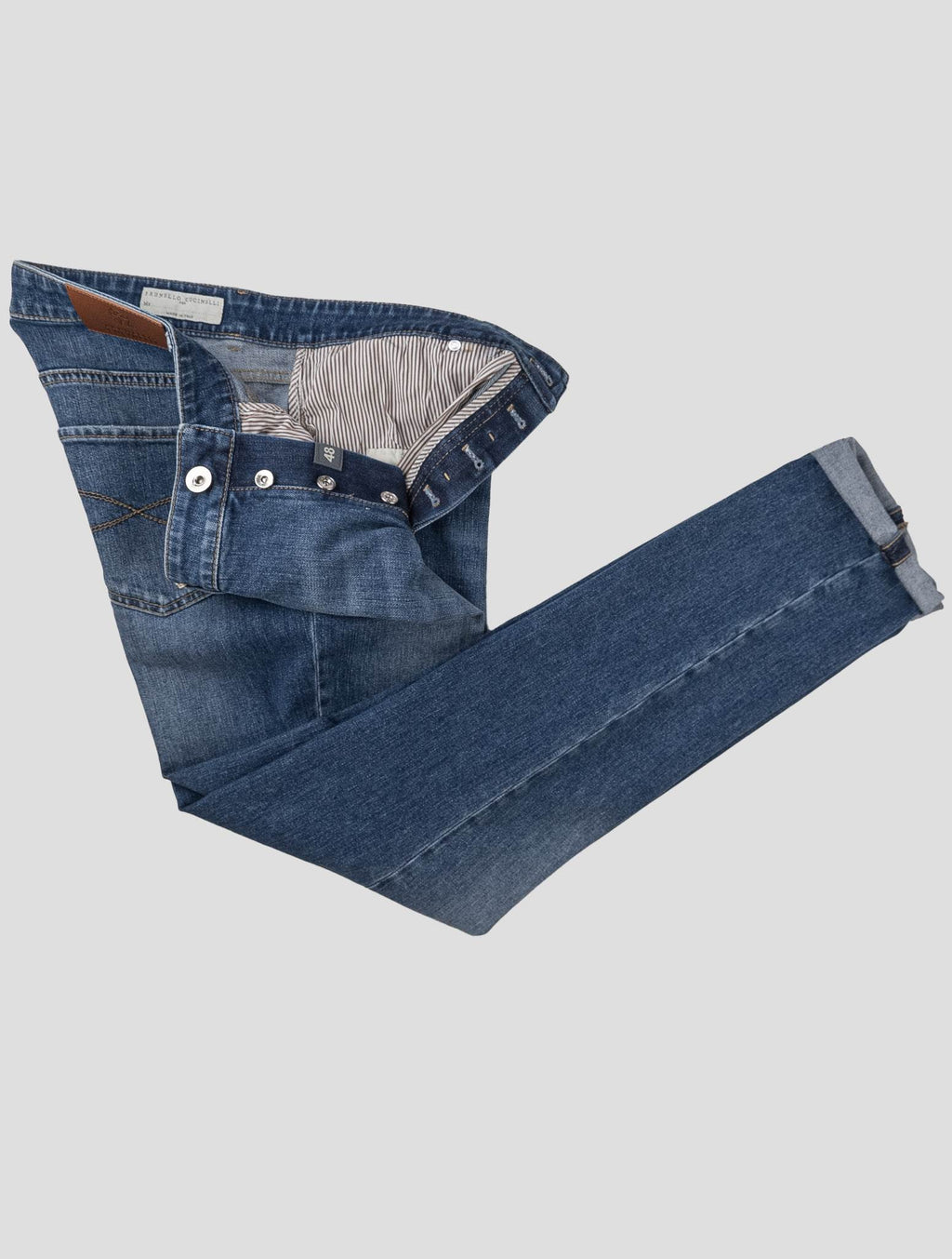 Brunello Cucinelli Blue Cotton Ea Jeans CJY1 2