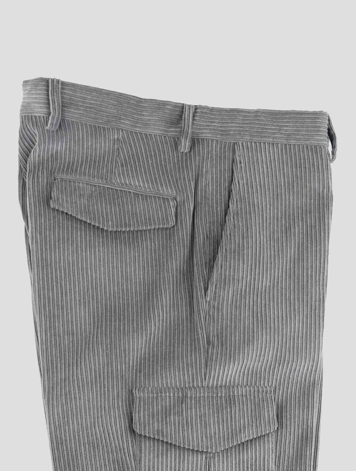 Barba Napoli Gray Pl Nylon Ea Cargo Velvet Pants 3
