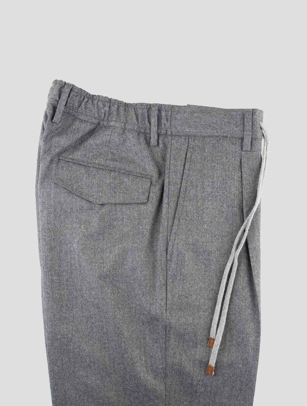 Barba Napoli Gray Virgin Wool Pants 3