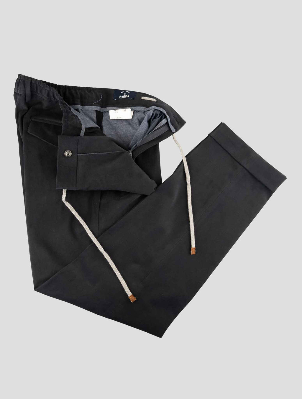 Barba Napoli Blue Cotton Ea Pants 2