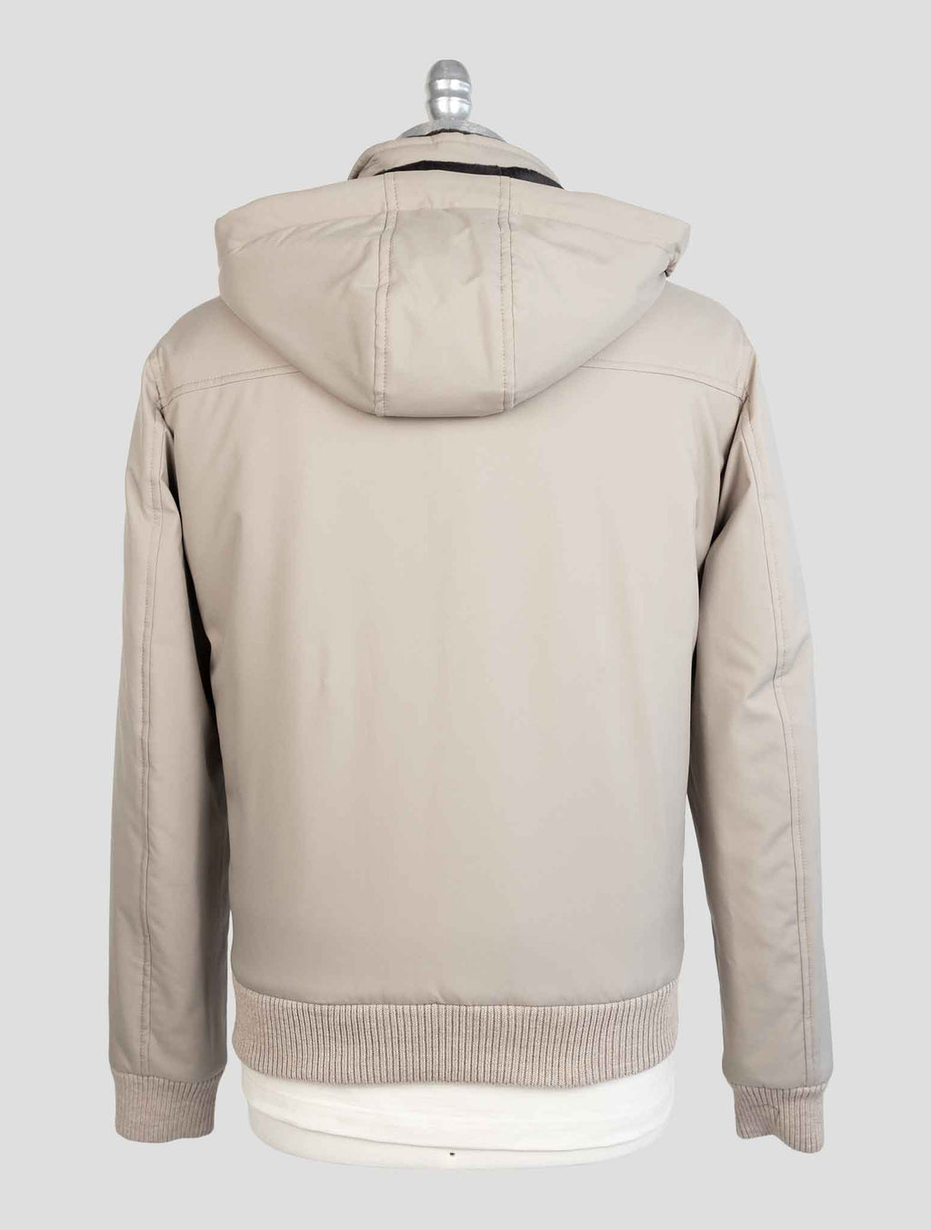 Barba Napoli Taupe Pl Pu Lapin Coat 3