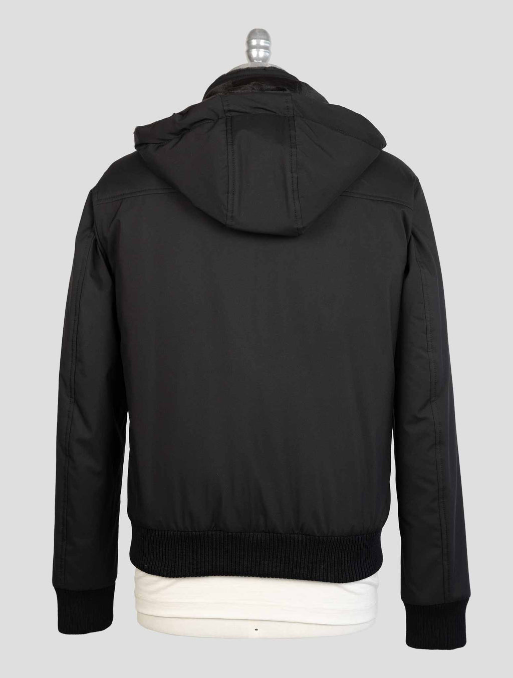Barba Napoli Black Pl Pu Lapin Coat 3