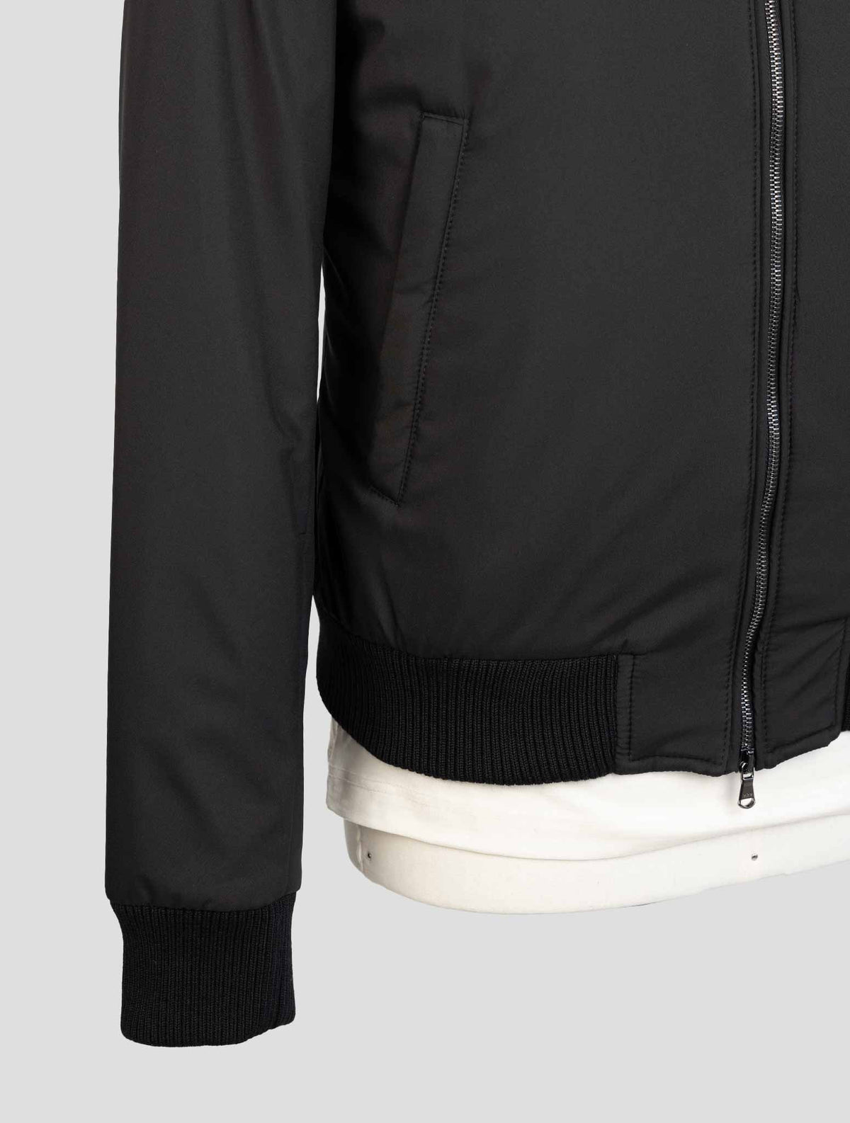 Barba Napoli Black Pl Pu Lapin Coat 5