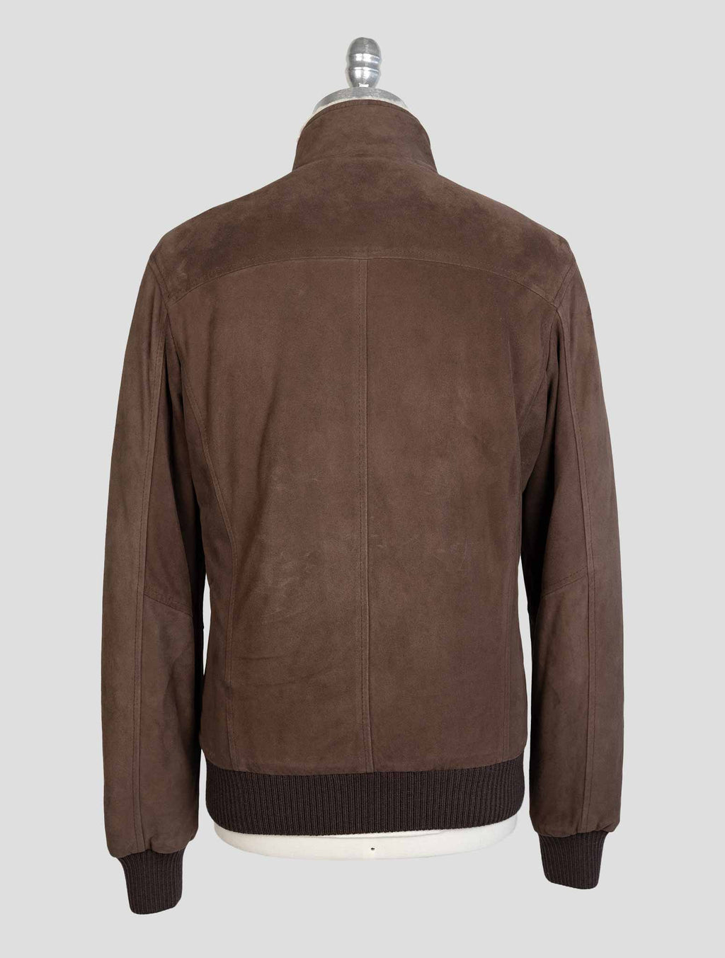 Barba Napoli Brown Leather Suede Coat 3