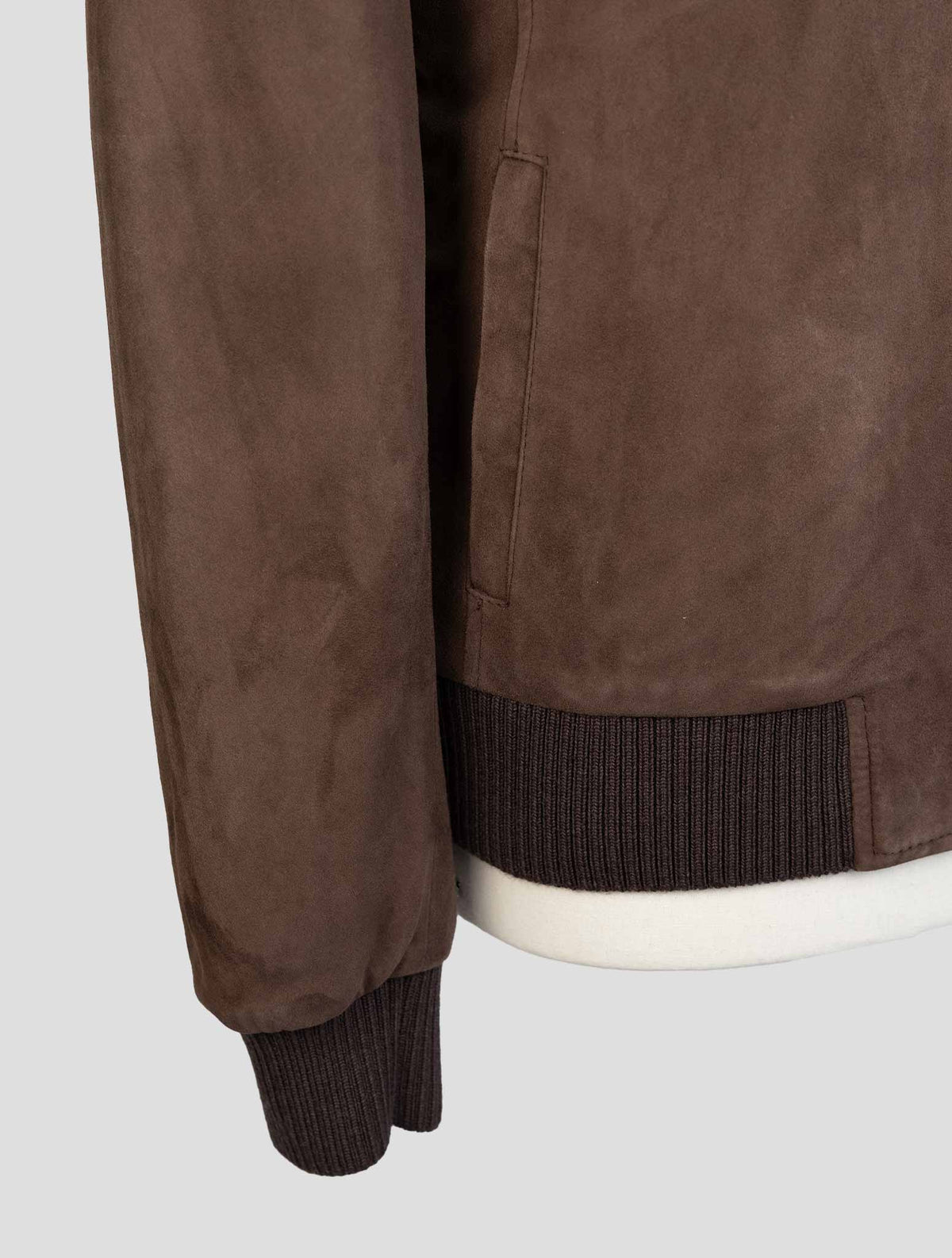 Barba Napoli Brown Leather Suede Coat 5