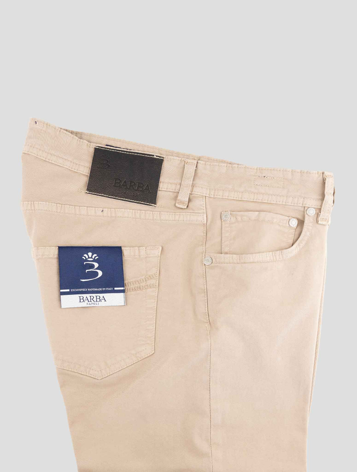 Barba Napoli Beige Cotton Ea Jeans 3