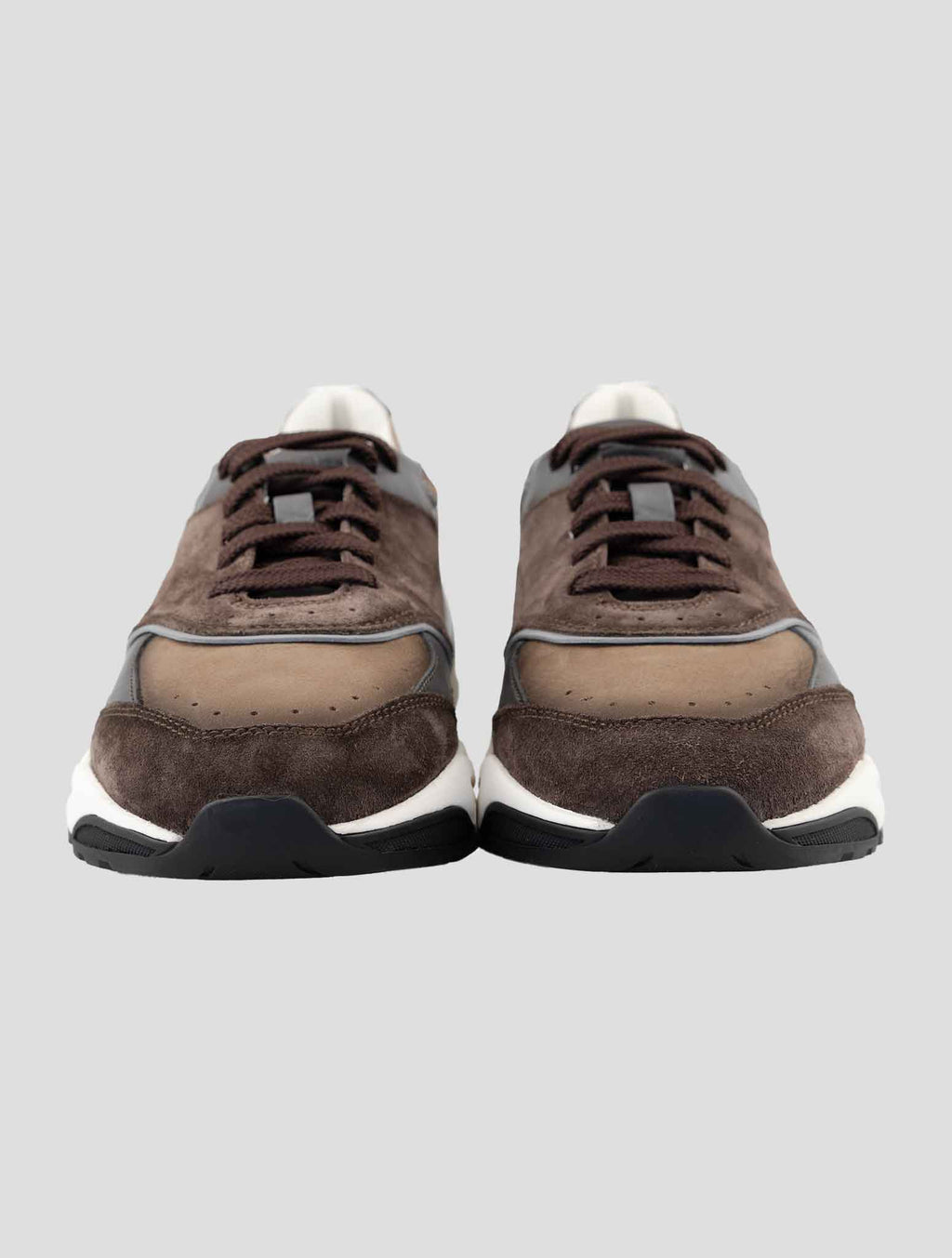Santoni Multicolor Leather Suede Sneakers 2