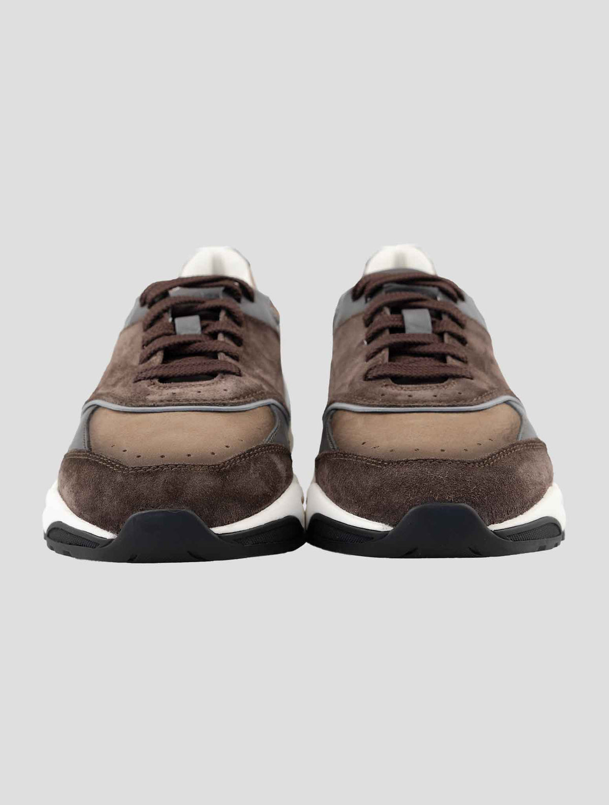 Santoni Multicolor Leather Suede Sneakers 2