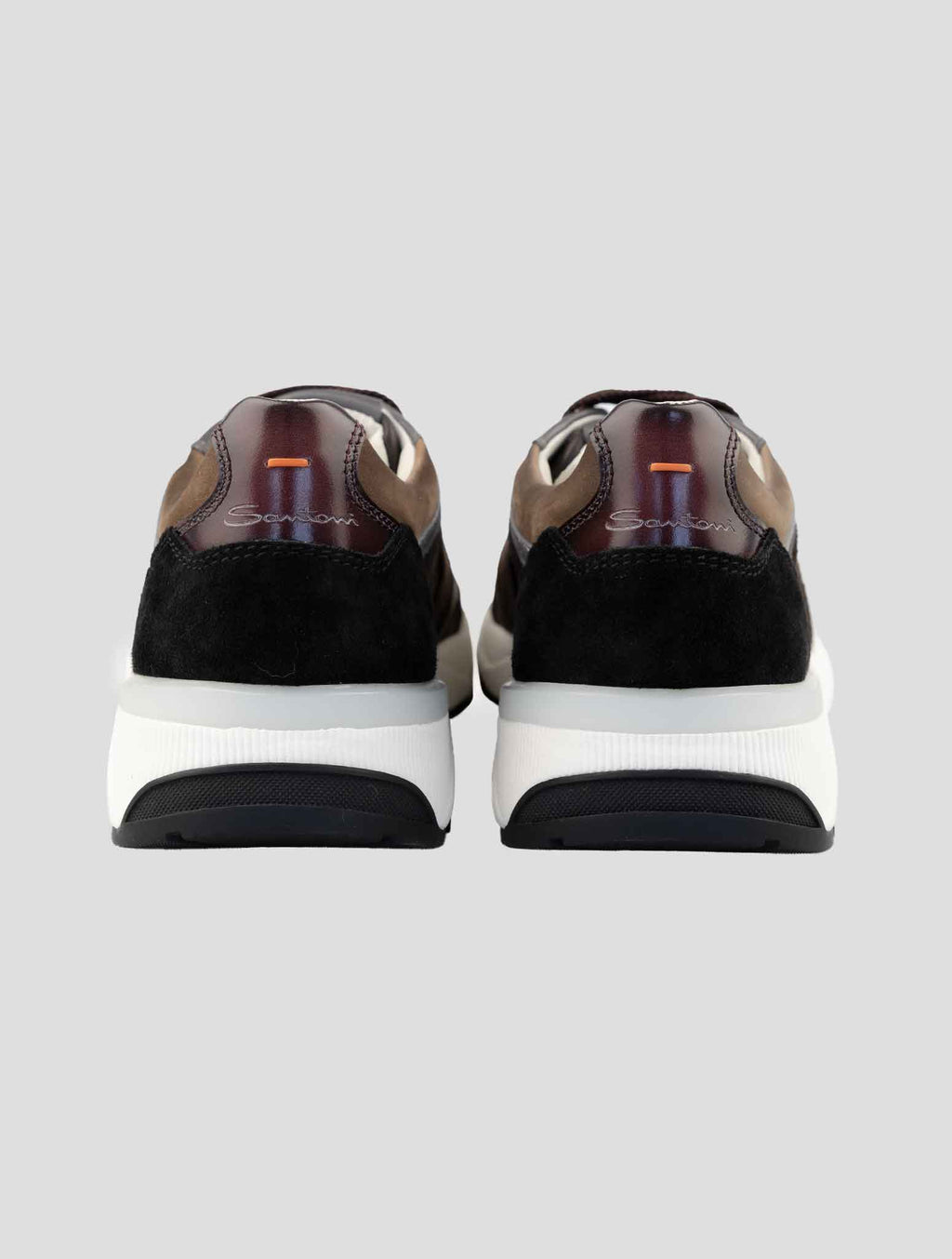 Santoni Multicolor Leather Suede Sneakers 3
