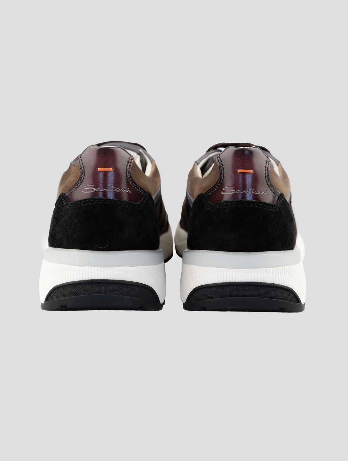 Santoni Multicolor Leather Suede Sneakers 3