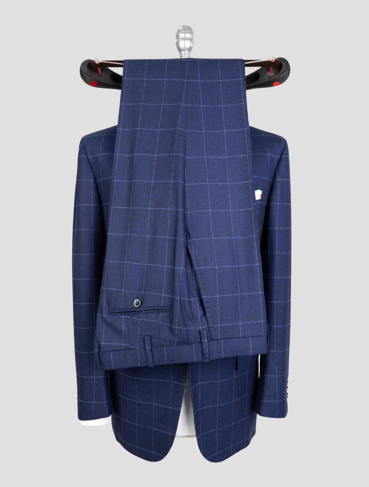 Kiton Blue Virgin Wool Cashmere Suit 4