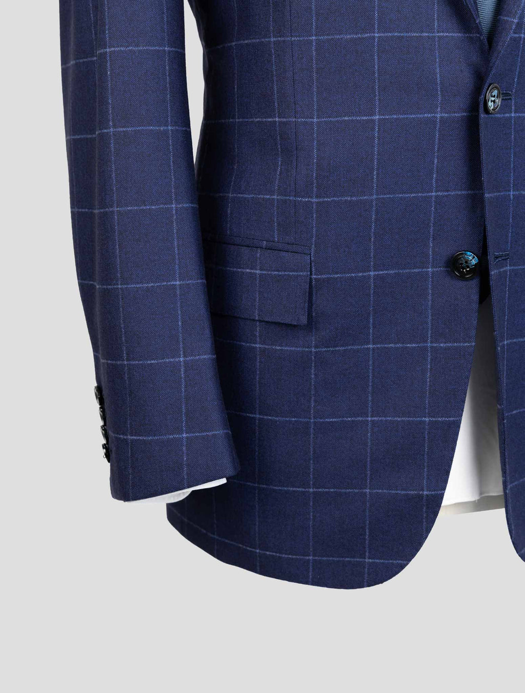 Kiton Blue Virgin Wool Cashmere Suit 5