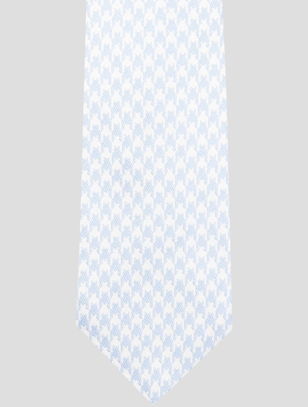 Kiton Light Blue White Silk Tie 2