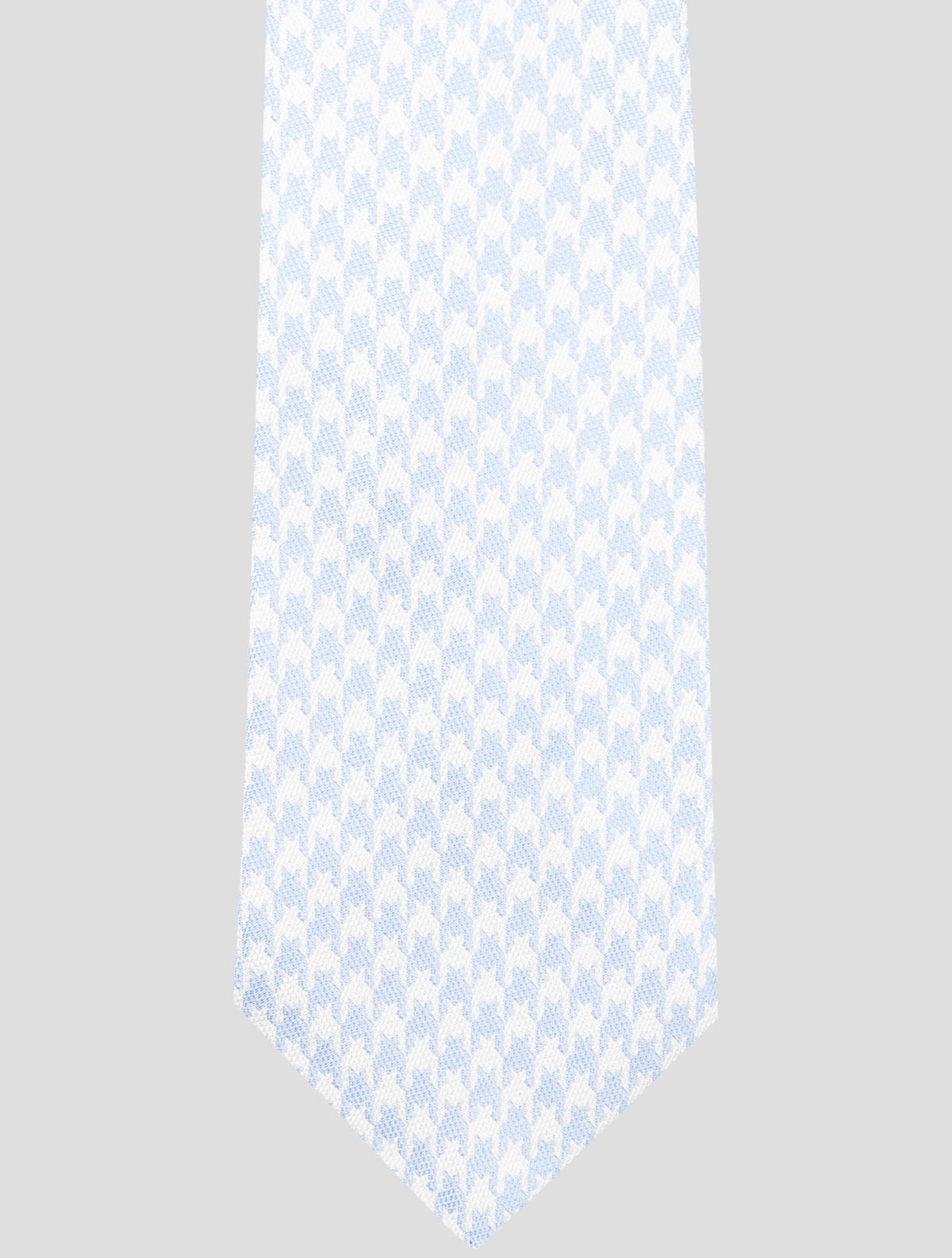Kiton Light Blue White Silk Tie 2