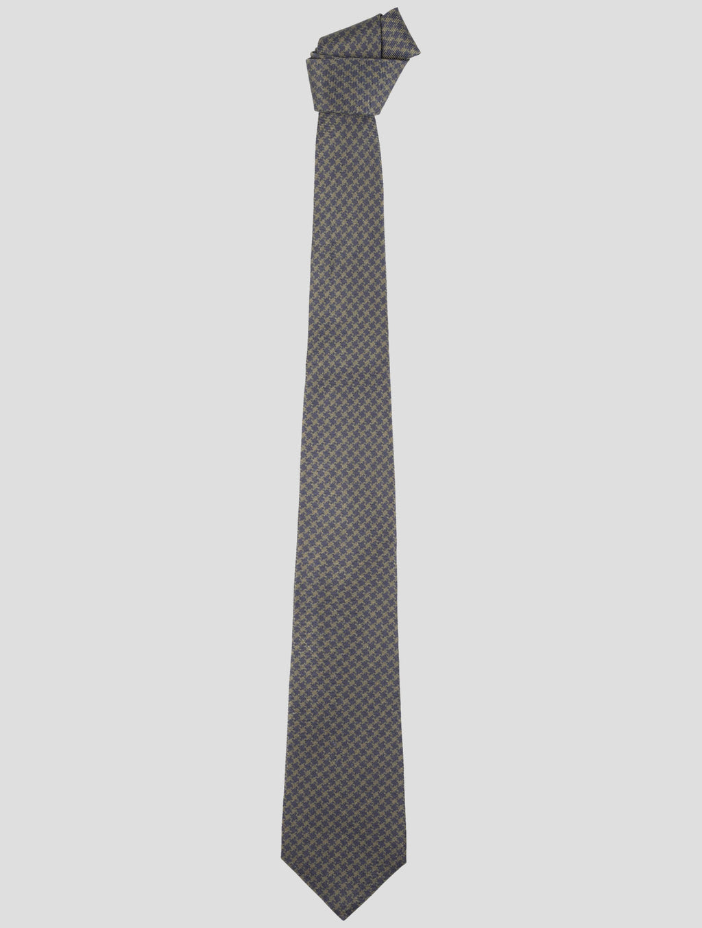 Kiton Green Black Silk Tie 1