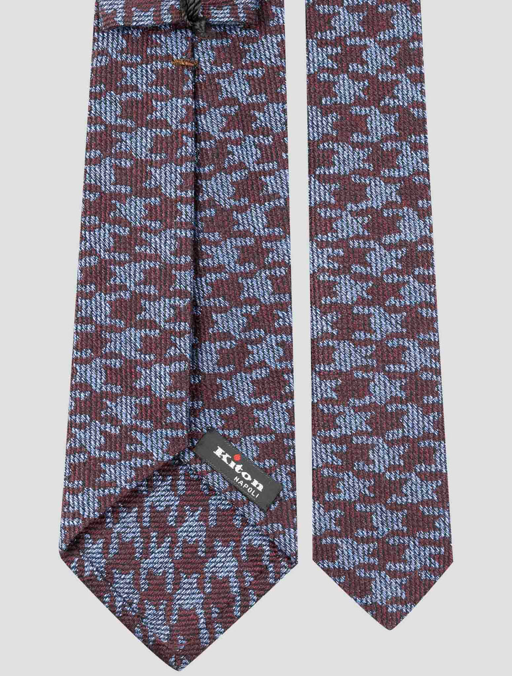 Kiton Multicolor Cotton Wool Silk Tie 3