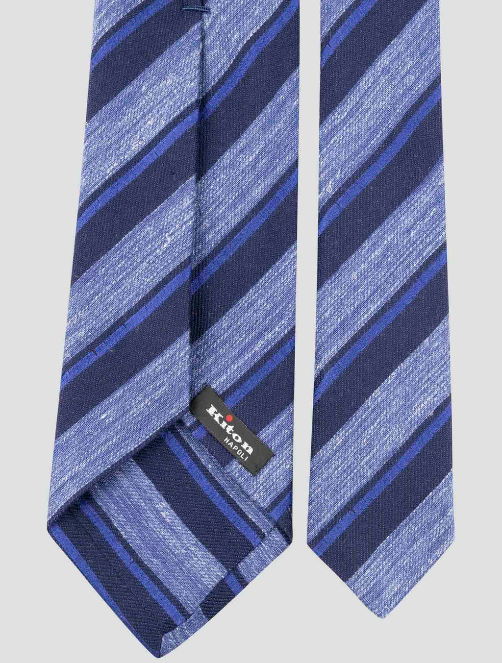 Kiton Multicolor Wool Silk Virgin Wool Linen Tie 3