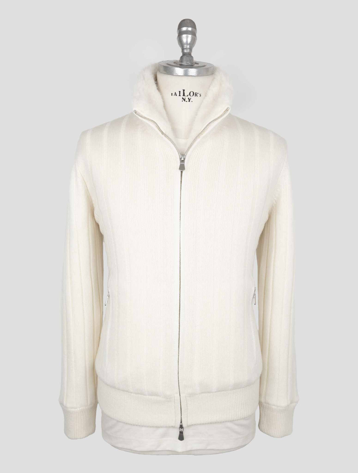 Gran Sasso White Cashmere Coat 1