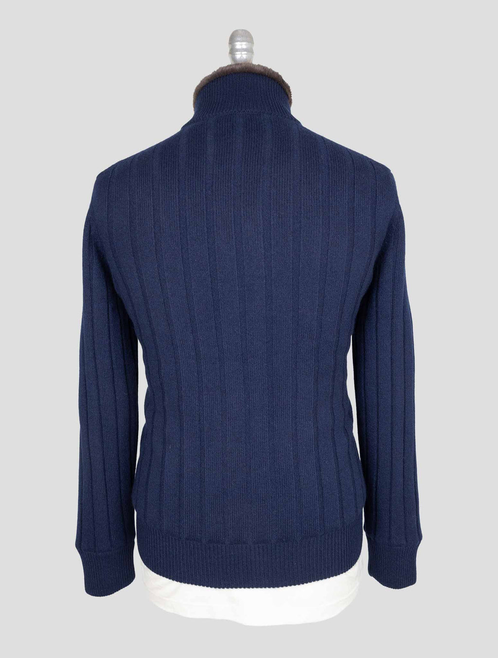 Gran Sasso Blue Cashmere Coat 3